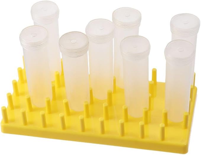 8 Pcs 50ml Floral Water Tubes with Stand Holder, Floral Nutrient Tube for Milkweed, Stem and Leaf Cuttings and Other Plants