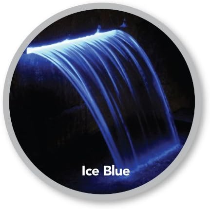 Atlantic Water Gardens Lighted Waterfall Spillway, 24-inch Ice Blue Colorfalls, CF24B