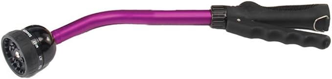 Dramm Kaleidoscope Rain Wand – 16” Touch-N-Flow with Trigger Shut-Off Valve & Lock, Gentle Shower Watering Wand for Plants, Hanging Baskets & Garden Beds – Berry
