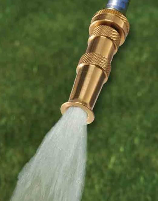 Dramm Heavy Duty Brass Jet Spray Hose Nozzle – High Pressure Garden Hose Attachment for Cleaning Patios, Walkways & Gutters