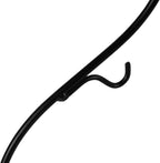 13 Inch Unique Ornament Display Stand, Black Metal Ornament Hanger Stand, S-type Two Hooks for Hanging Glass Globe(5inch), Christmas Ornament, Air Plant Terrarium, Witch Ball, Home Wedding Decoration (1, 13.8x5"Black)