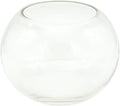 WGV Bowl Glass Vase, Diameter 5.1", Height 3.75", Open Width 3", (Multiple Sizes Choices) Clear Bubble Planter Terrarium Fish Bowl for Wedding Event Home Decor, 1 Piece (VBW0005)