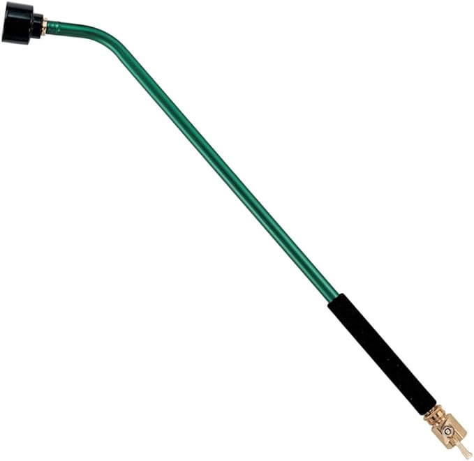 Dramm ColorMark Soft Rain Watering Spray Wand – 30” Long, Green – Lightweight & Durable with 8" Foam Grip and Brass Shut-Off Valve – Ideal for Hanging Baskets, Planters, Gardens, Shrubs & Seedbeds