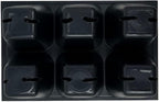 The Hydroponic City Seed Starter Tray, 720 Cells (120 Trays - 6 Cells Per Tray) + Plant Stakes
