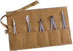 Bonsai Storage Package Roll Bag Garden Repair Tool Pliers Scissors Genuine Leather Tool Set Case Storage Bags