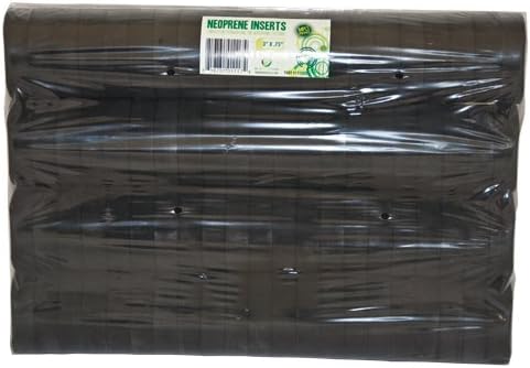 2” Neoprene Foam Inserts for Hydroponics Growing System, Clone Machine, Propagation Indoor Gardening, 132 Pack, Black