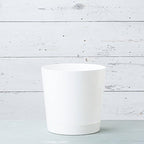 Root & Vessel Majestic Full Depth Cylinder Pot, Glossy White, 14-Inch (10142)