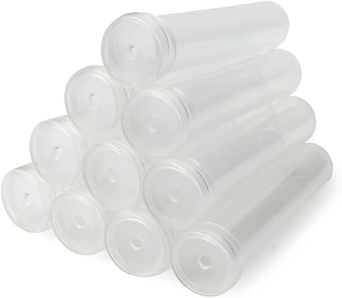 10Pcs 10ML Floral Tubes, Flower Water Tubes for Milkweed Stem Cuttings Arrangements (10Pcs 10Ml)