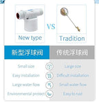 Automatic Water Level Control Valve - Float Valve for Water Tower, Solar Energy, Livestock Pond, Aquarium & Irrigation (1/2" Type Above)