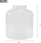 Yangbaga Large Glass Terrarium Succulent Plant Terrarium House for Plant/Moss Ball/Glass Fish Tank Mini Table with Wood Base & Ball lid Office Home Decoration