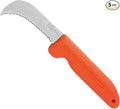 Zenport K104-O Harvest Utility Knife, 3 Inch Stainless Steel Blade, Orange - 5 Pack