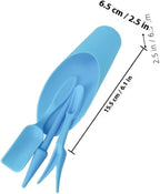 Succulent Planting Tool Set Transplanting Shovel, Soil Scooper, and Cleaning Brush for Gardening and Flower Care, Blue Multi-Functional Pot Plant Accessories for Home Garden