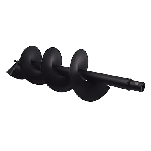 8Inch Auger Drill Bit, Planting Garden Planter Garden Drill Bit Post Hole Rapid Planter Compatible Auger Machine Head with 3/4In Shaft