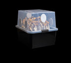 Grower's Select 28Q Cube Mushroom Monotub Fruiting Chambers with Filter Disks and Liners (2 Pack)