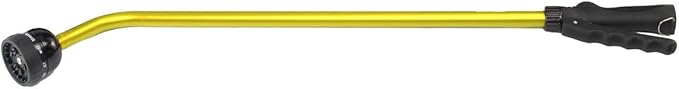 Dramm Touch-N-Flow Rain Wand – 30” Long, Green – Full Watering Flow with Trigger-Style Shut-Off Valve & Lock – High-Flow, Gentle Spray for Gardens, Hanging Baskets & Flowerbeds