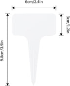 KINGLAKE 100 Pcs Thick Plastic Plant T-Type Tags Nursery Garden Labels Re-Usable Plant Tags