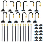 MIXC 2026-Upgrade Drip Irrigation System, No 1/4 Pipe, only 12pcs Adjustable Copper Nobbles and Quick Connectors