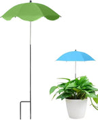Plant Umbrellas for Outdoor Plants, 23.6inch Adjustable Angles Plant Shade Umbrella Patio, Larger Size Rain/Sun Umbrella, for Potted Garden Bed Flower Pot