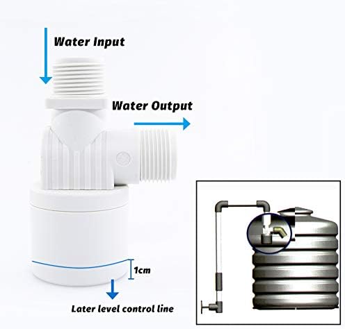 Automatic Water Level Control Valve - Float Valve for Solar Energy System, Livestock Pond, Aquarium and Irrigation (3/4" Type Above)
