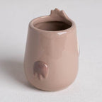 Sloth Animal Ceramic Planter for Indoor and Outdoors, 3 x 3 x 4 in., Cute Hand Painted Designed in Argentina, Convenient Drain Hole
