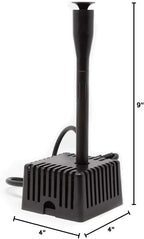 Beckett Corporation CGFK60 7207210 120 GPH 5 Watt Container Fountain Pump Kit for Patio Ponds, Container Fountains, Indoor and Outdoor Fountains, Black