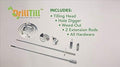 Drill Till, 3 in 1, Smartest Gardening Tools for Weeding, Tilling and Bulb Planting| Includes Hole Digger for Plants, Weeding Tool, 2 Rods & Tiller for Gardening| Use with Cordless Drill/Screwdriver
