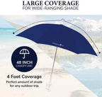 CARIBBEAN JOE Umbrella for Beach Chair, Adjustable and Universal, UV Protection