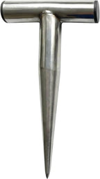 Stainless Steel Plant Hole Digger, Handheld Garden Dibber, Seed Planter Tool for Sowing, Fertilizing, Transplanting, Bulb,Vegetable Seed Planting, Pointed Garden Loosening Tool (1, L)