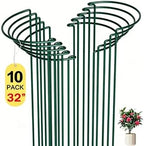 10 Pack Peony Cages and Supports, 14" (W) x 32"(H) Plant Support, Heavy-Duty Metal Plant Support Stakes, Plant Stakes for Outdoor & Indoor Plants, Perfect for Flowers and Vegetable