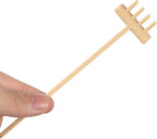 6pcs Mini Zen Garden Rake Tool Sandbox, Zen Garden Rake Tools Desktop Sand Rock Push Drawing Pen Zen Garden Accessories(Beige)