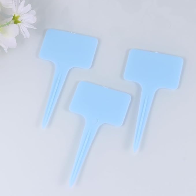12Pcs Succulent Plant Growing Tools Set with Mini Plastic Hand Tools for Indoor Gardening and Potted Plants, Blue Gardening Accessories Kit for Home and Store Use