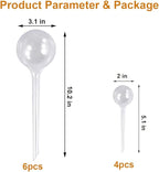 Plant Automatic Watering Devices, Clear Plastic Self-Watering Bulbs Flower Automatic Watering Device While Away Garden Waterer for Plant Indoor Outdoor