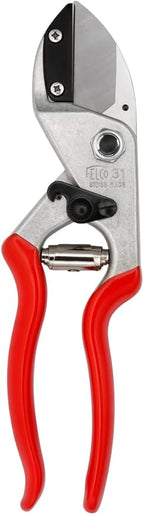Felco F31 Pruning Shears – 8.3" Garden Clippers with Anvil Blade for Dry & Hard Wood | Hand Pruner for Gardening | Garden Tool Cutter with Aluminum Handle, Alloy Steel Blade, High-Torque Cutting Power