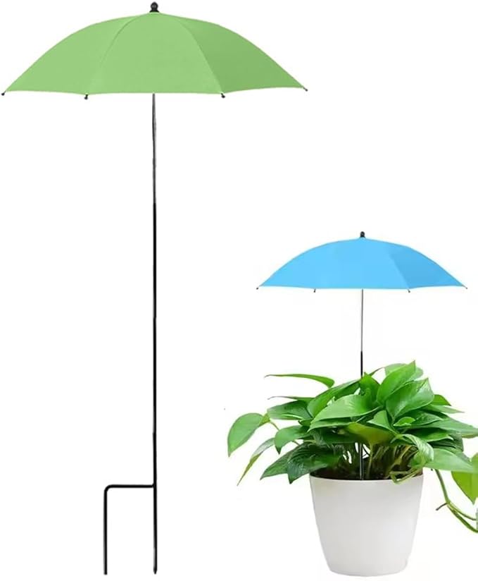 Plant Umbrellas for Outdoor Plants, 23.6inch Adjustable Angles Plant Shade Umbrella Patio, Larger Size Rain/Sun Umbrella, for Potted Garden Bed Flower Pot