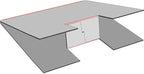 Pet Safe Plants For Sale White Red Black Folding Coroplast A-Frame with Double-Sided 23in x23in