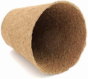 Daniel's Plants 3" Naked Pots | Natural Plantable Seed Starter Pots | OMRI-Listed Biodegradable for Seedlings | Enhanced Drainage & Aeration | Earth Friendly - Peat Free (3 Inch Round - 60 Pack)