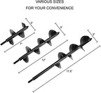 ERYTLLY Bulb Planter, Auger Spiral, Garden Planter Tool 3 x 7 inch,Rapid Umbrella Hole Digger for Planting Bulb Seedlings Bedding Tulips, and Digging Weeds Roots