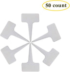 50 Pack 1 Gallon Plastic Plant Nursery Pots Thickened Soft Plastic Plant Pots with 50 Pcs Waterproof Plastic T-Type Plant Tags and 2Pcs/Set Transplanting Digging Mini Tools