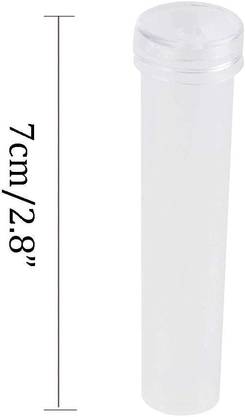 50 Pcs Transparent Plastic Flower Water Tubes Floral Tube for Flower Arrangements (7cm)