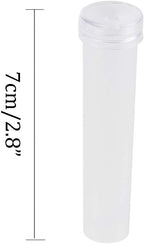 50 Pcs Transparent Plastic Flower Water Tubes Floral Tube for Flower Arrangements (7cm)