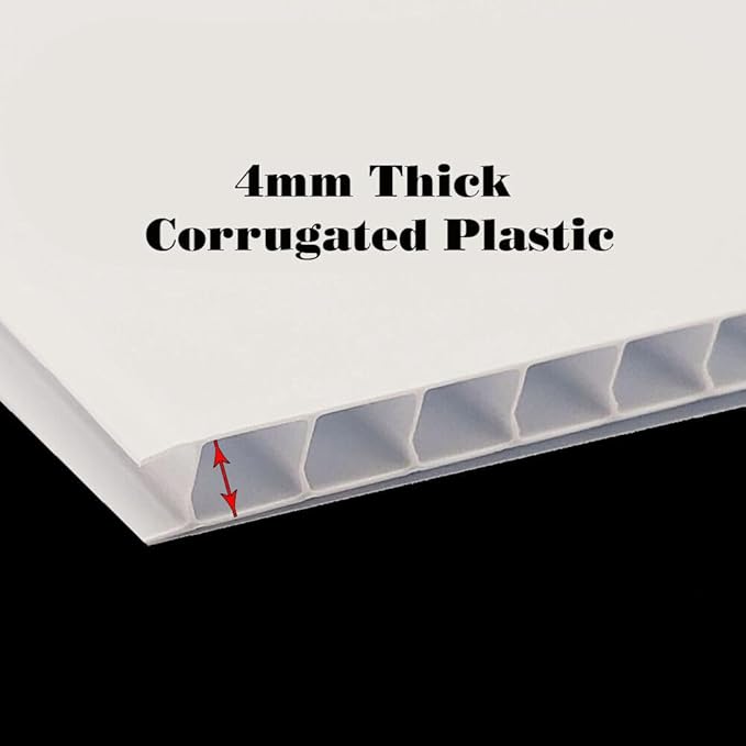 Pet Safe Plants For Sale White Red Black Folding Coroplast A-Frame with Double-Sided 23in x23in