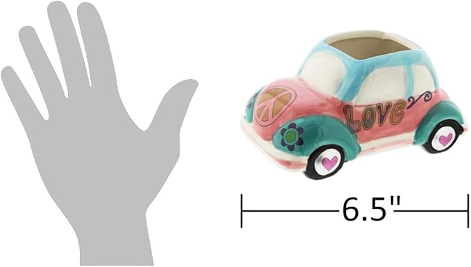 The Bridge Collection Hippy Vehicle Planter Pot (Love 'Bug')