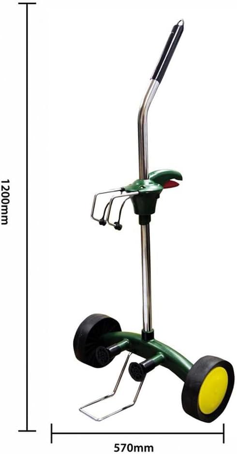 Garden Pot Mover Dolly Heavy Duty Plant Caddy Wheeled Trolley with Adjustable Handle Flat Free Wheels for Plant Pot