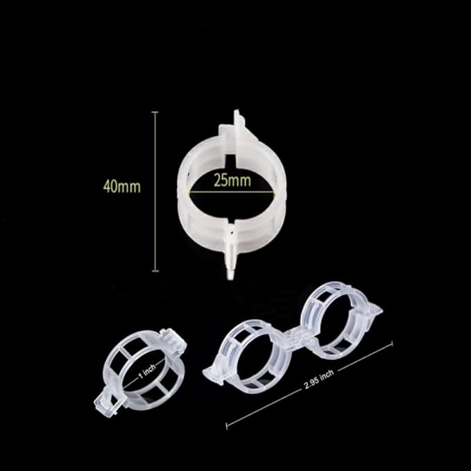 100PCS Secured Plastic Plant Clip, Upgrade Grape and Tomato Vine, Garden Clips for Climbing Plants, Plastic Trellis Clips Plant Support Clips Tomato Grape Vine Vegetables Plant Fixing Clips