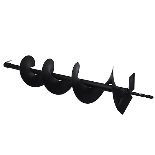 6-inch Auger Bit 3/4-inch Inside Diameter Gas Driven Auger Bit for Rear Fence Hole Digger