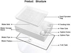 Hydroponic Garden Aquaponic Fish Tank Plants Growing System Self-Cleaning Seed Sprouter Tray