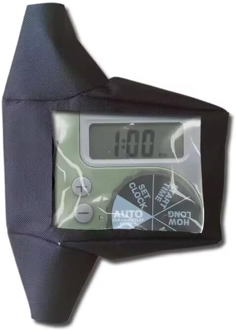 Hose Watering Timer Cover,Heavy Duty 600D Sprinkler Timer Cover for One Outlet Single-Dial Hose Faucet Timer,with Clear Front Window.(Only Cover)