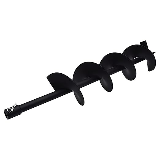 6-inch Auger Bit 3/4-inch Inside Diameter Gas Driven Auger Bit for Rear Fence Hole Digger