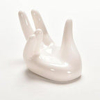 3 Pack Air Plants Holders Ceramic Mini Hand Shape Stand Tillandsia Holder Small Container Pot Hand Shape Small Container Airplant Display Container Pot Plant Decorative Home Decor