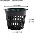 50-Pack 3-Inch Net Cups with 20 Plant Labels - Perfect for Aquaponics, Mason Jar Hydroponics, Kratky Method, and Orchid or Vegetable Gardening - Durable Slotted Mesh Insert for Optimal Growth